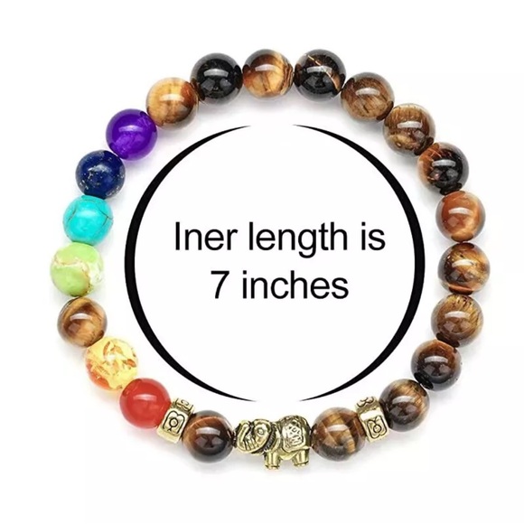 Healing Gemstone Beaded Bracelet for Men & Women 8mm Handmade Stretch Reiki MII1 - Picture 2 of 6